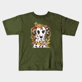 Dalmatian Autumn Goddess Kids T-Shirt